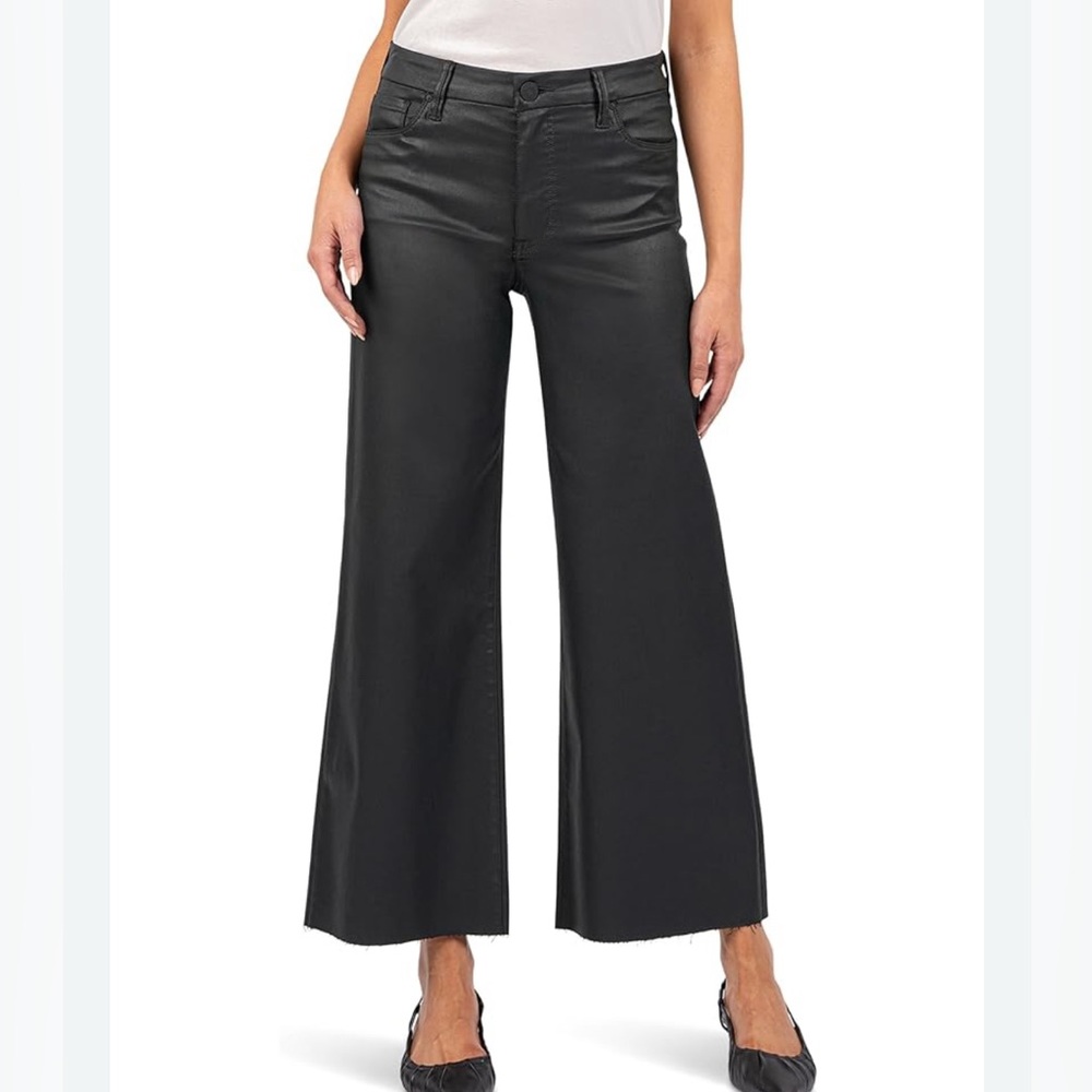 Kut from the Kloth Evergreen Meg High-Rise Fab ab wide leg Pants size‎ 6